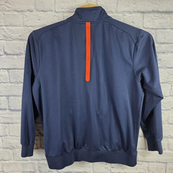 Nike Denver Broncos Men Jacket Blue Navy Full Zip Solid NFL Track‎ Dri Fit Large - Picture 3 of 8
